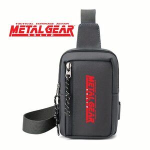 Metal Gear Solid Fan Art Stylish Water-Resistant Crossbody Bag for Gamers